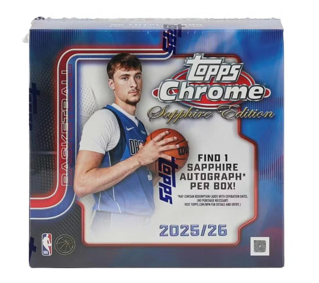 2025/26 Topps Chrome Basketball Sapphire Edition Box